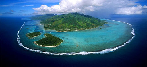 island, fiji, tropical, aerial view