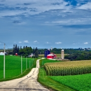 wisconsin, farm, view, land