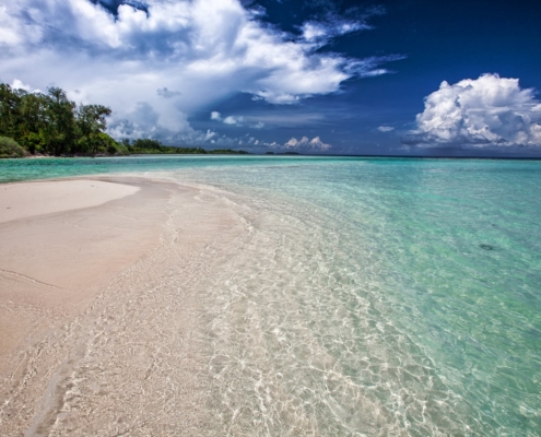 unknown island remote beach